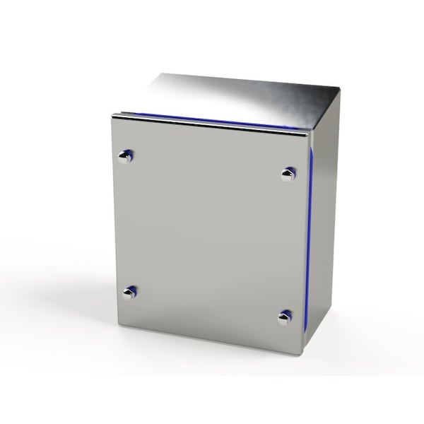 Fasteners Electrical Enclosures, 8-1/2 in H, 4 in D, 7-1/2 in W, NEMA 3R, 4, 4X, 12, 13